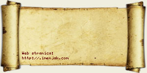 Jovana Biber vizit kartica